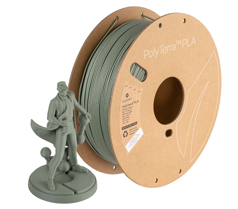 Polymaker PolyTerra PLA Matte Filament 1.75mm 1kg