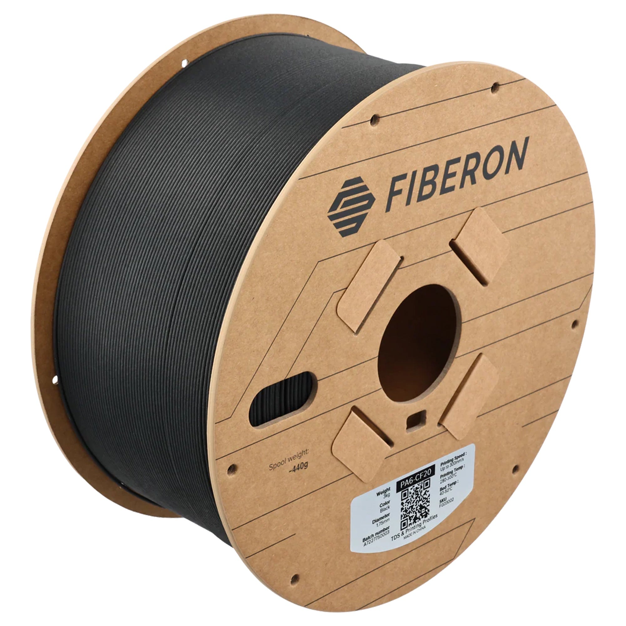 Polymaker Fiberon PA6-CF20 1.75mm Filament 3kg (Formerly PolyMide PA6-CF)