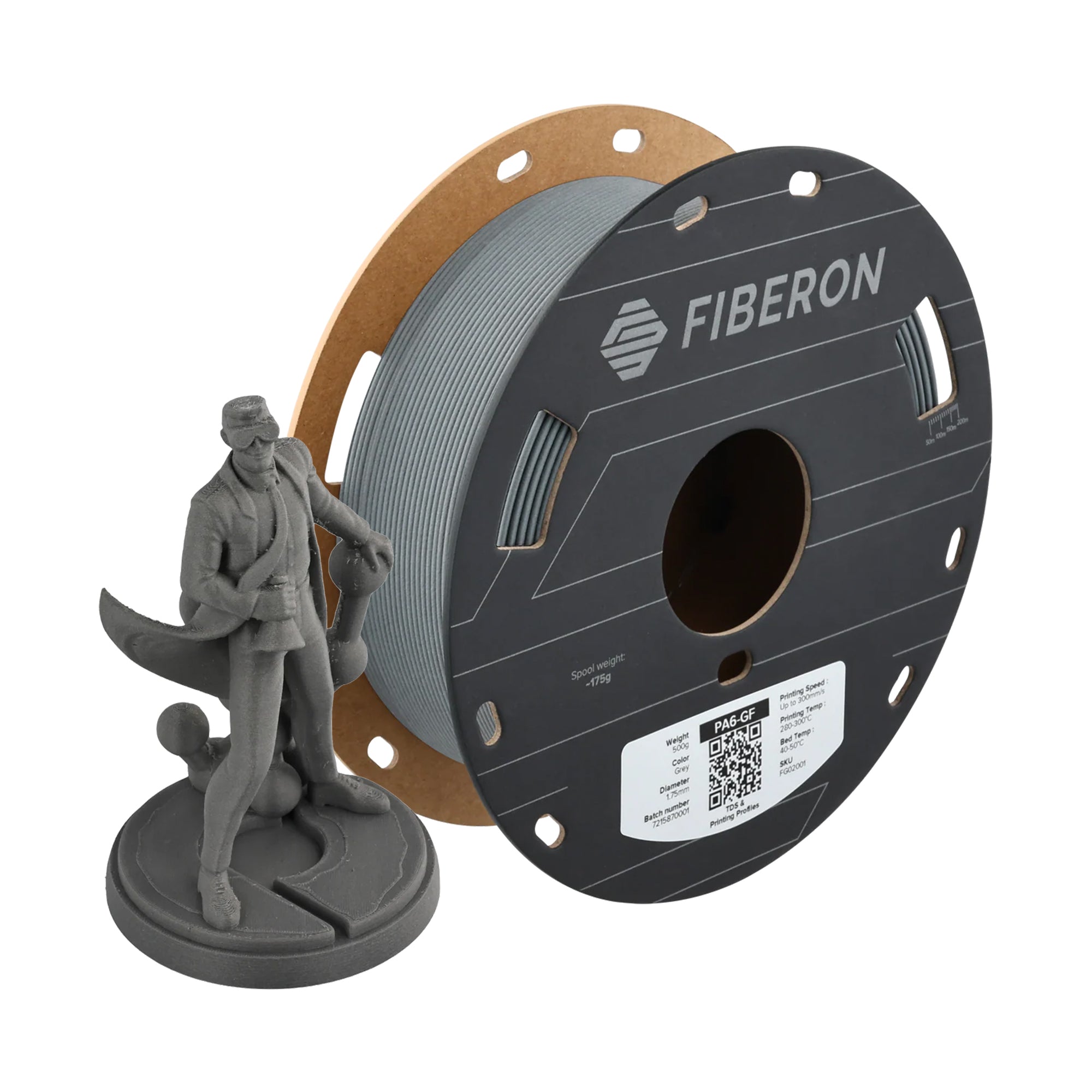 Polymaker Fiberon PA6-GF25 Nylon Glass Fibre 1.75mm Filament 500g (Previously Polymide)