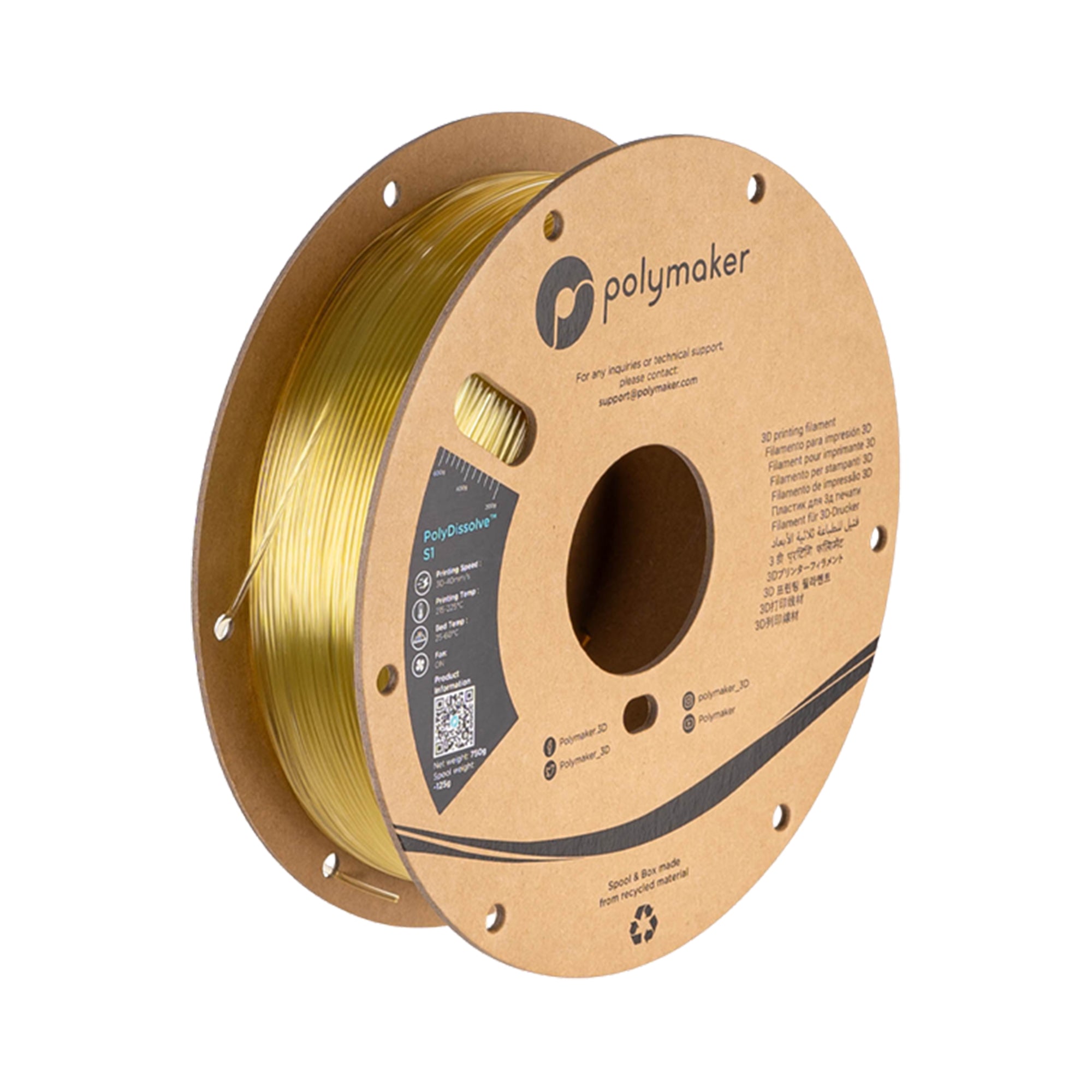 Polymaker PolyDissolve S1 PVA 1.75mm Filament 750g