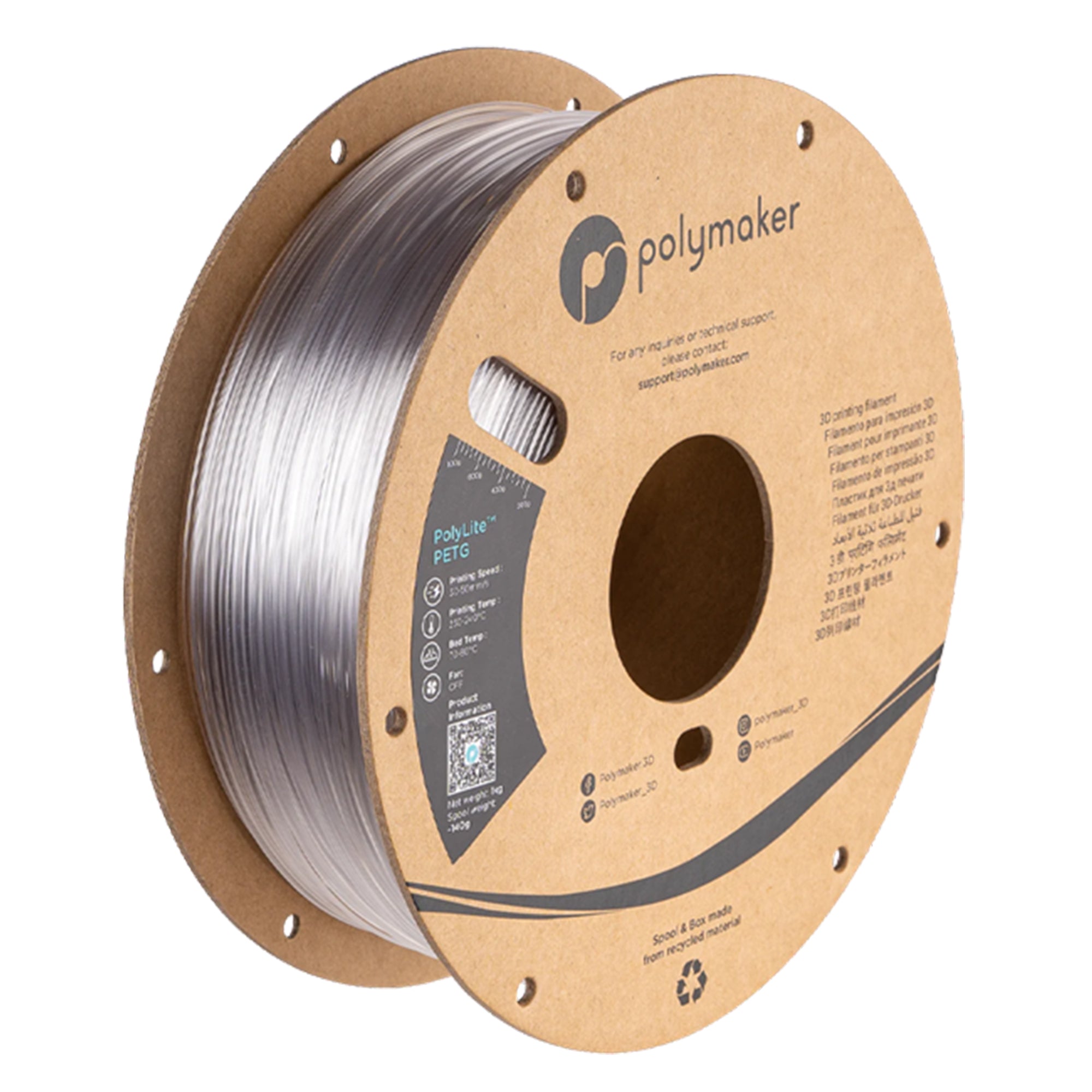 Polymaker PolyLite PETG 1.75mm Filament 1kg
