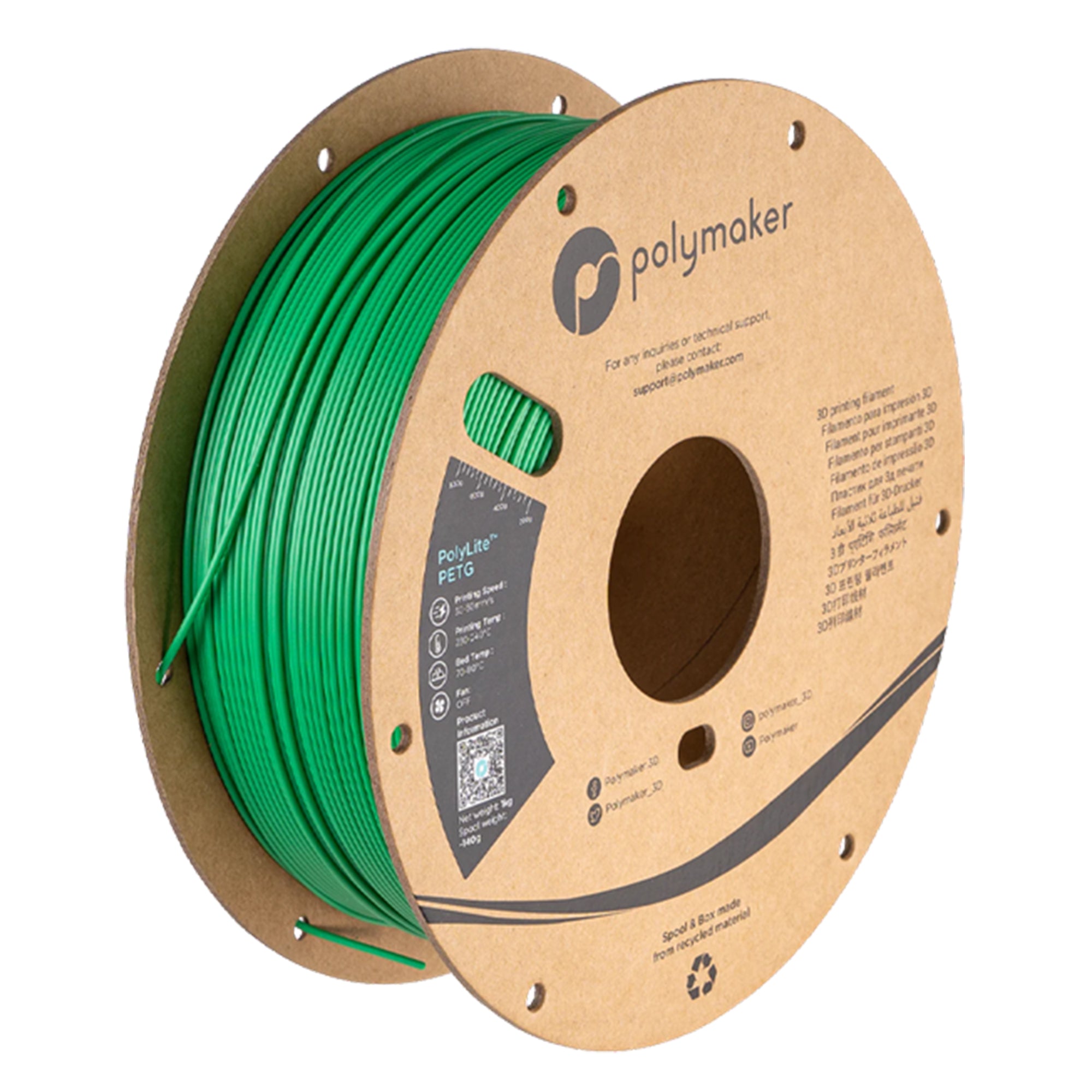 Polymaker PolyLite PETG 1.75mm Filament 1kg