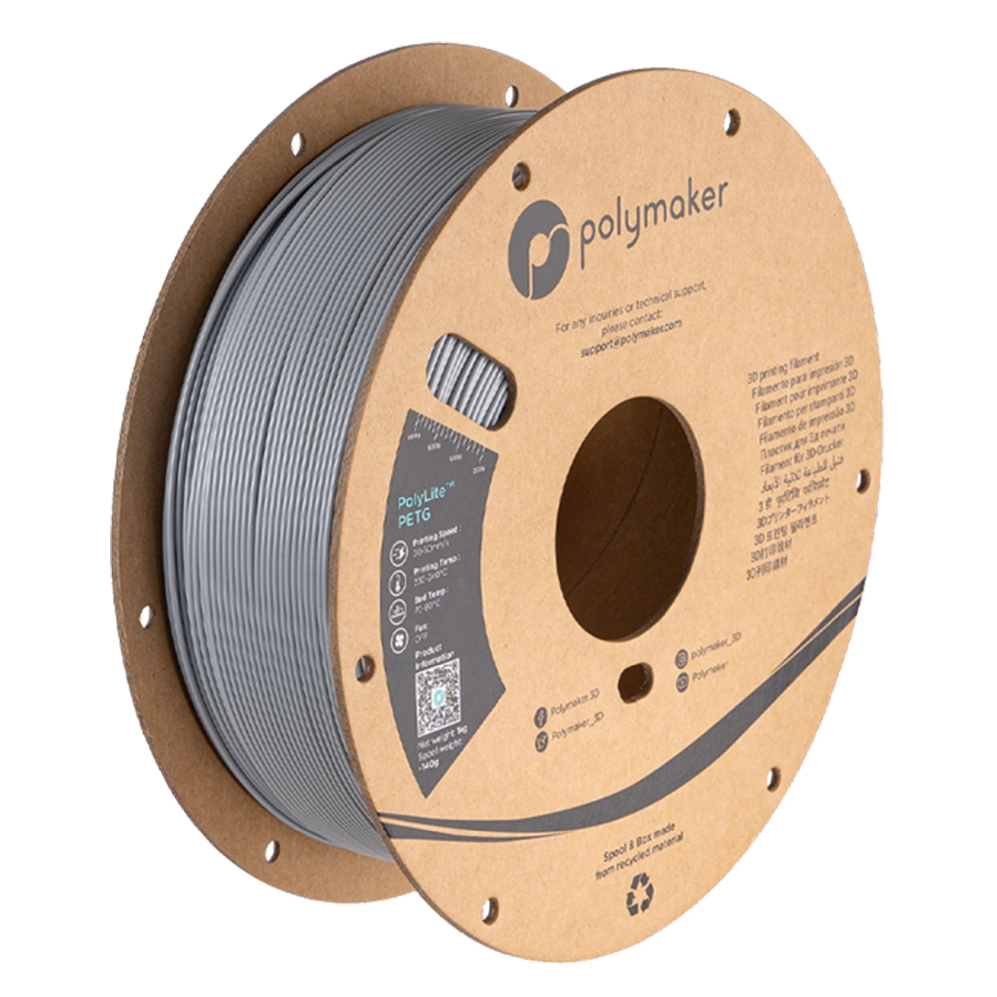 Polymaker PolyLite PETG 1.75mm Filament 1kg
