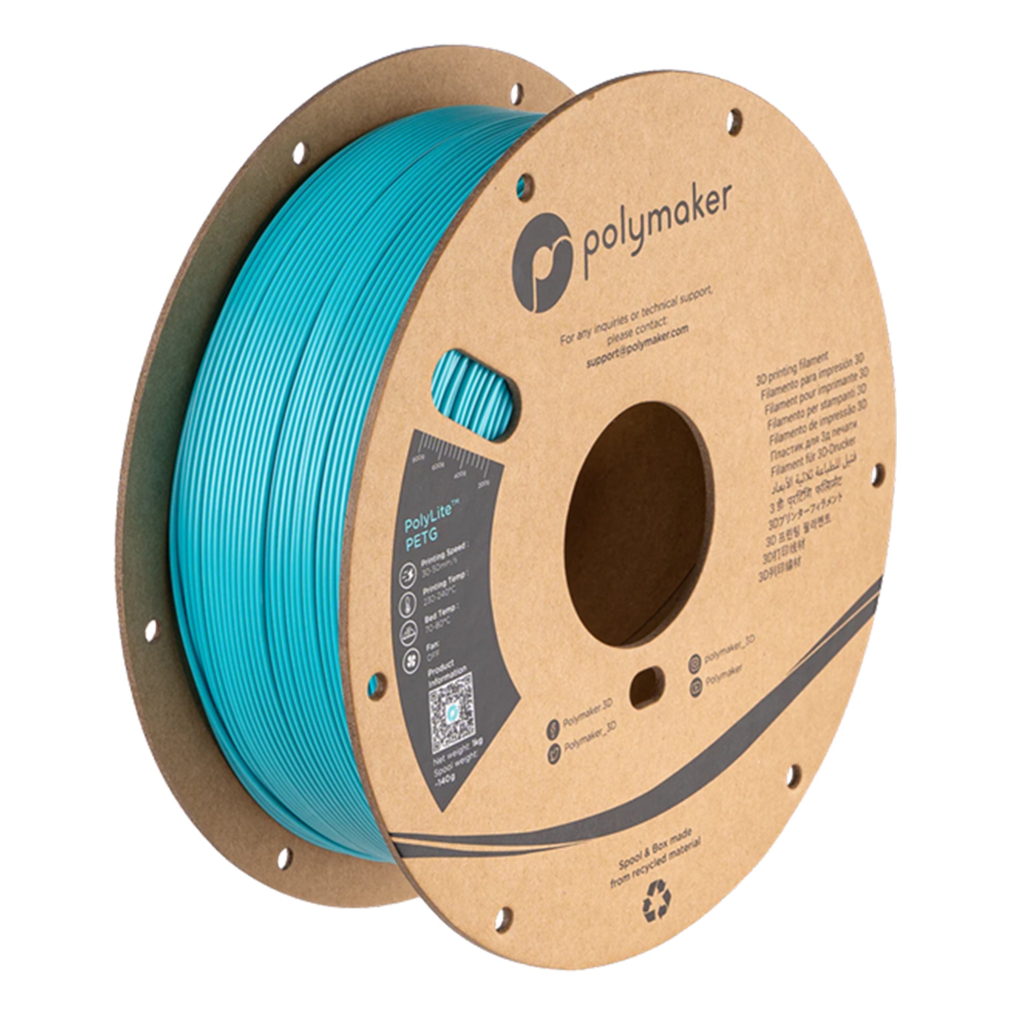 Polymaker PolyLite PETG 1.75mm Filament 1kg