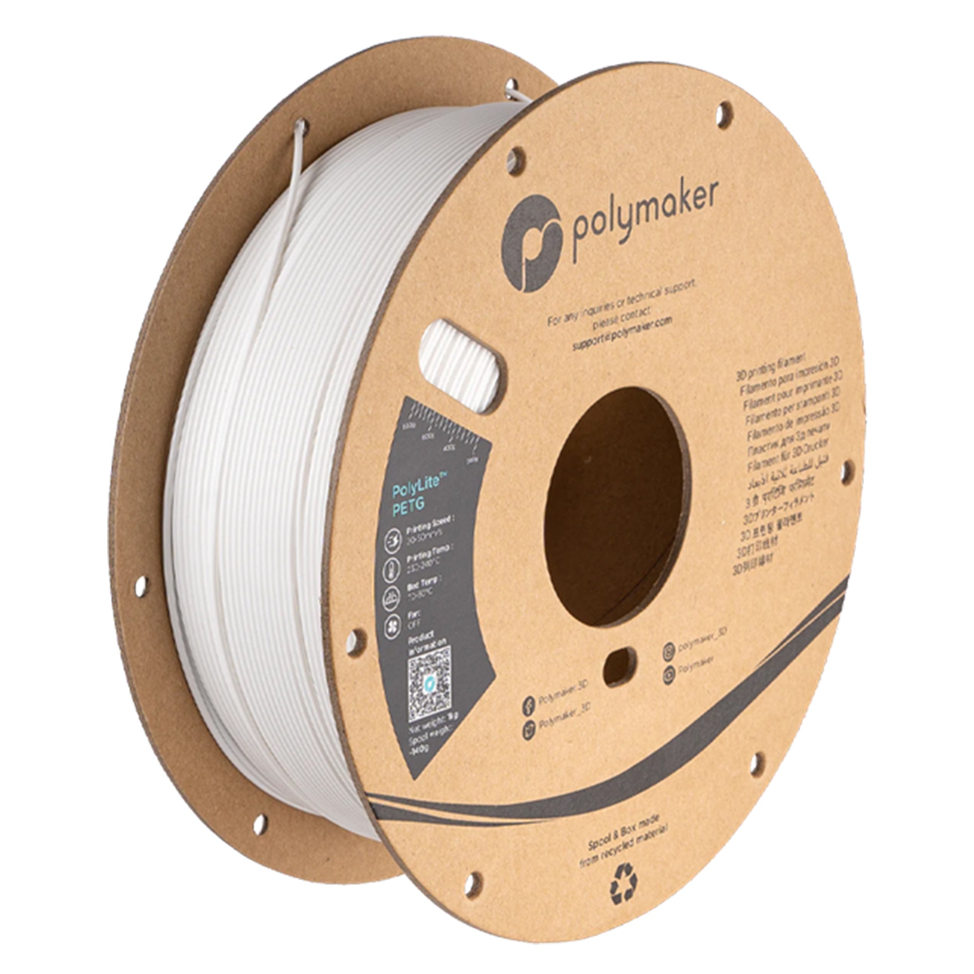 Polymaker PolyLite PETG 1.75mm Filament 1kg