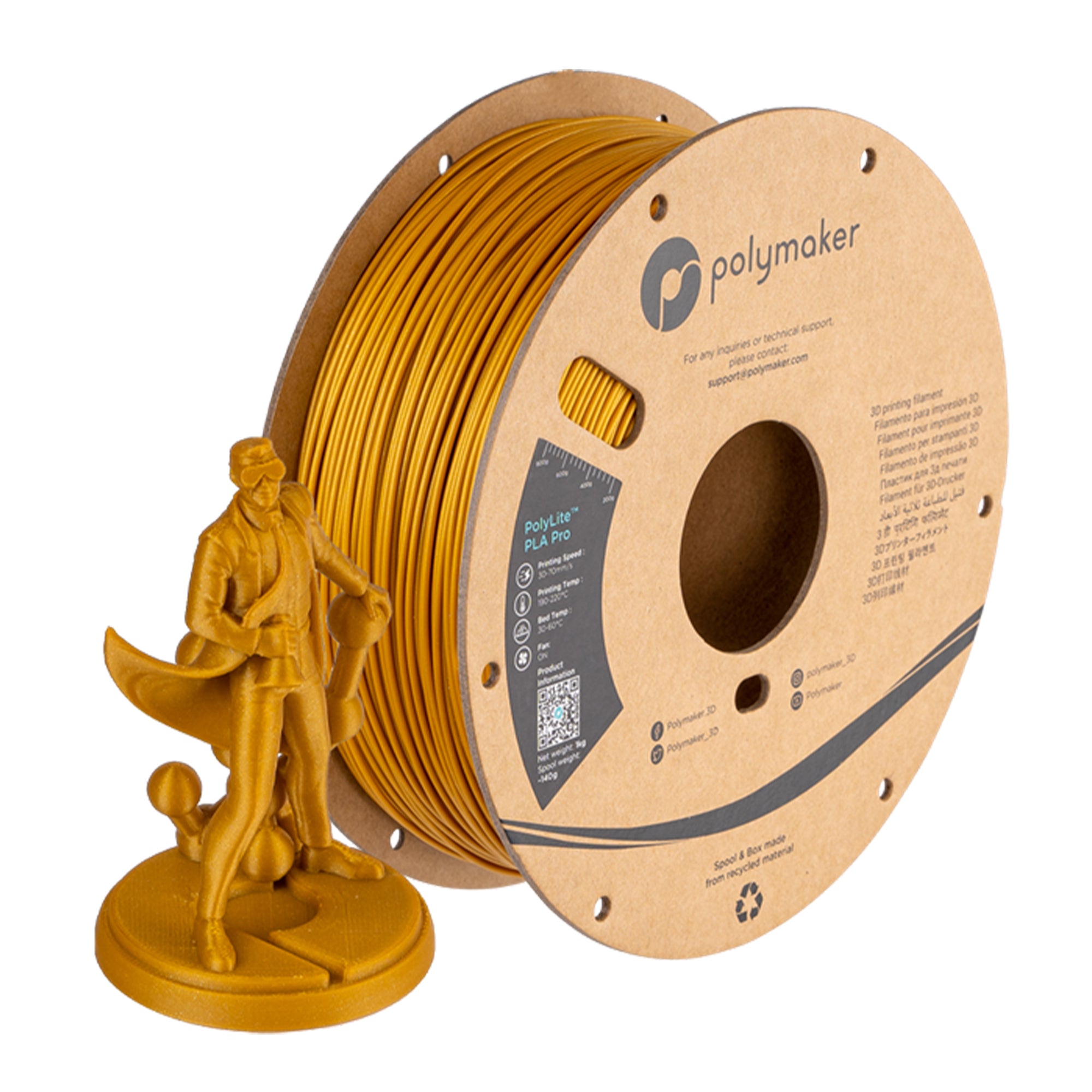 Polymaker Polylite PLA+ Pro Filament 1.75mm 1kg