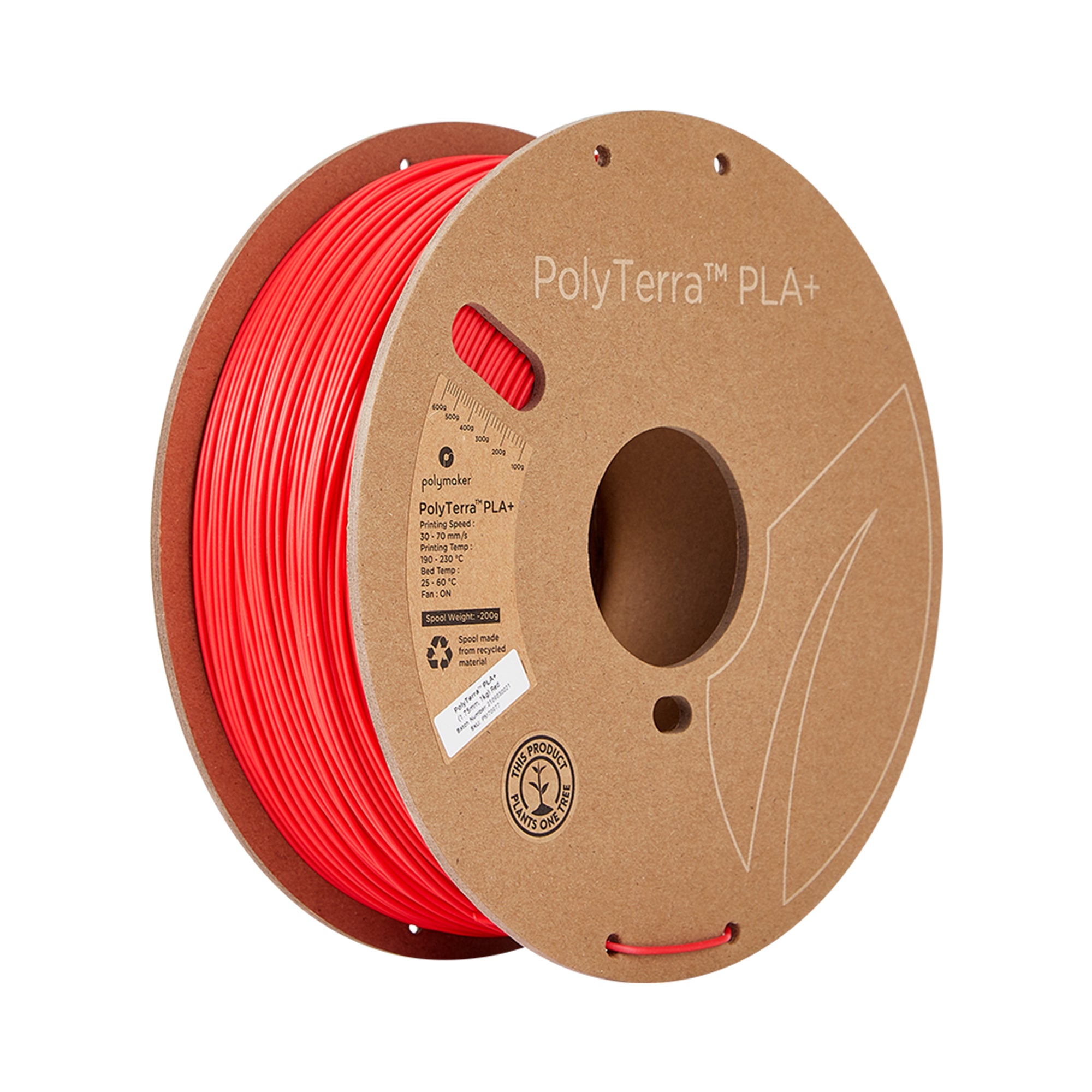 Polymaker PolyTerra PLA+ 1.75mm Filament 1kg EOL