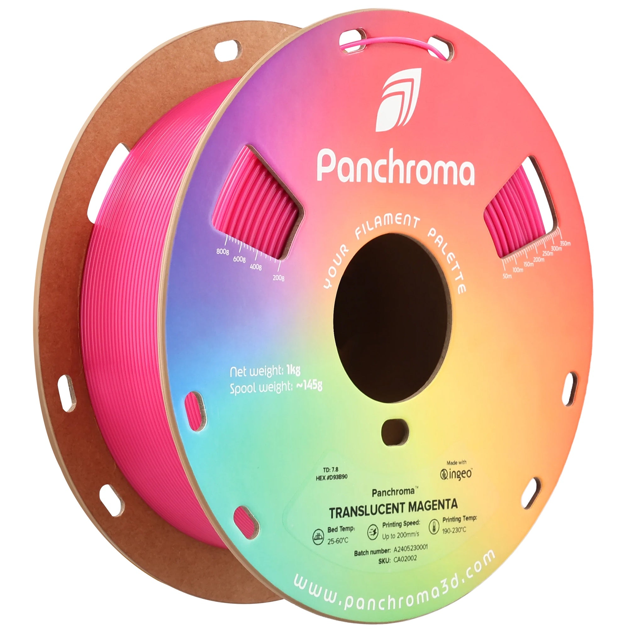 Polymaker Panchroma Translucent PLA CMYK 1.75mm Filament 1kg