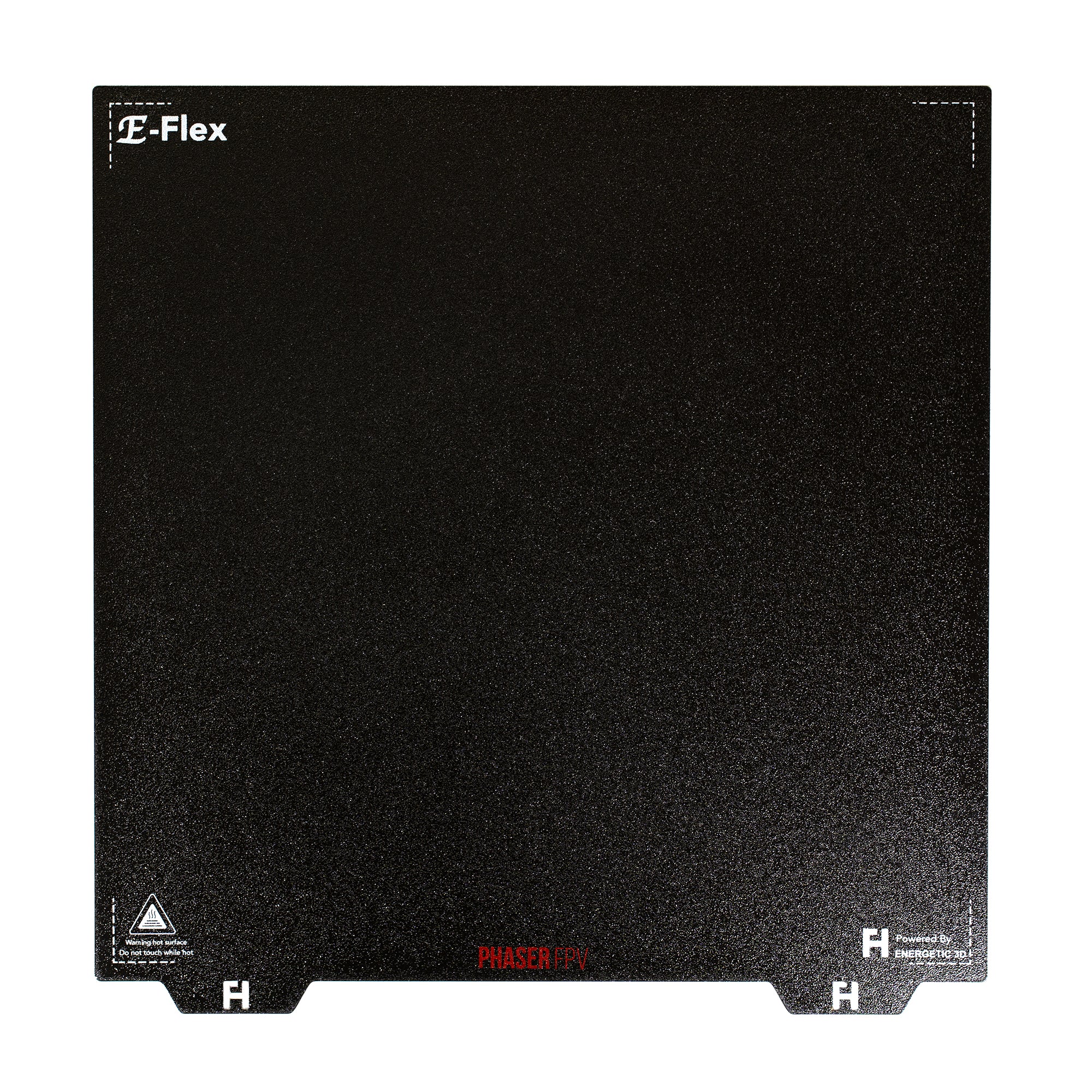 Energetic 360x360mm DOUBLE SIDED Textured Black PEI PRO Spring Steel Sheet (Suits Prusa XL)