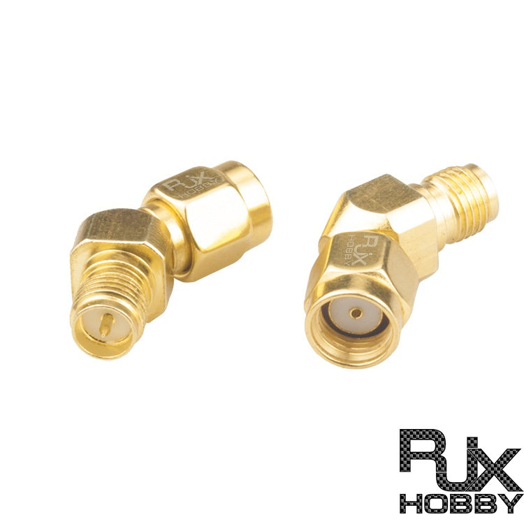 RP-SMA Male to RP-SMA Female 45 Degree RF Coaxial Adapter Connector