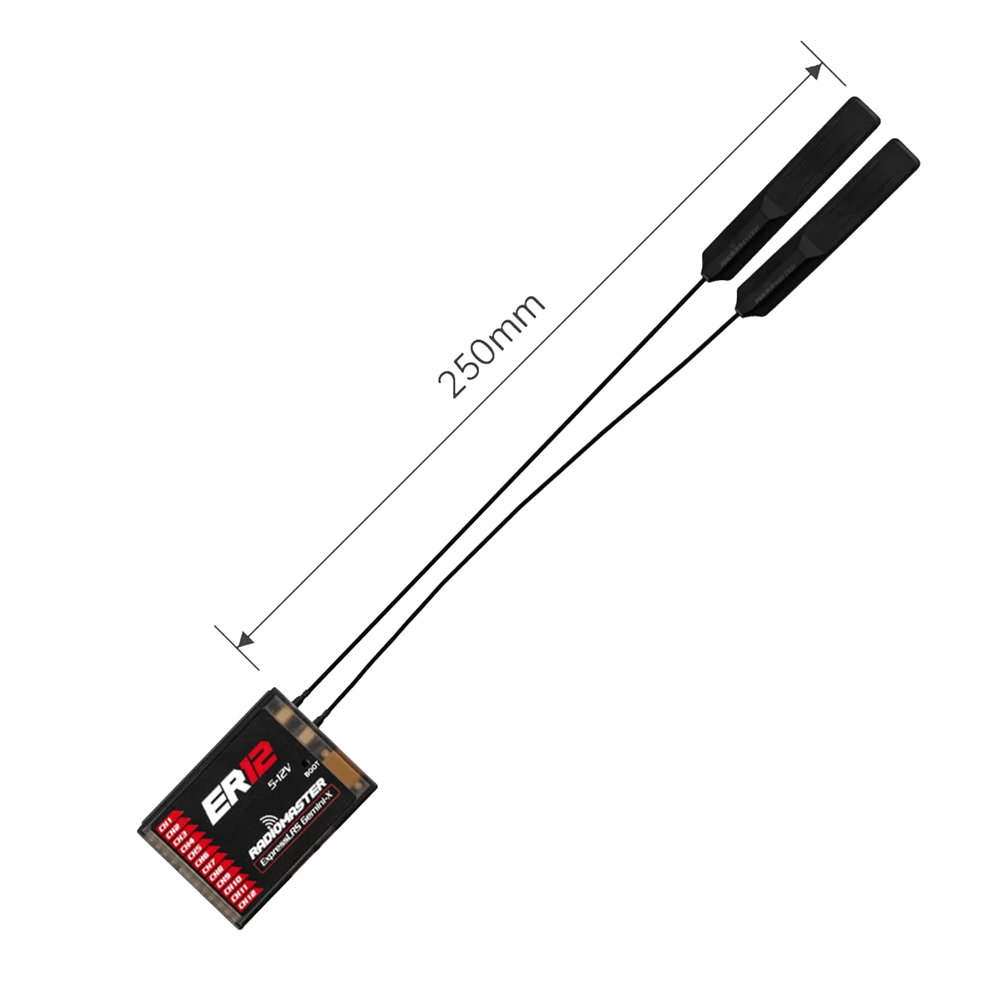 RadioMaster ER12 PWM Dual-band Gemini & Gemini-X Receiver