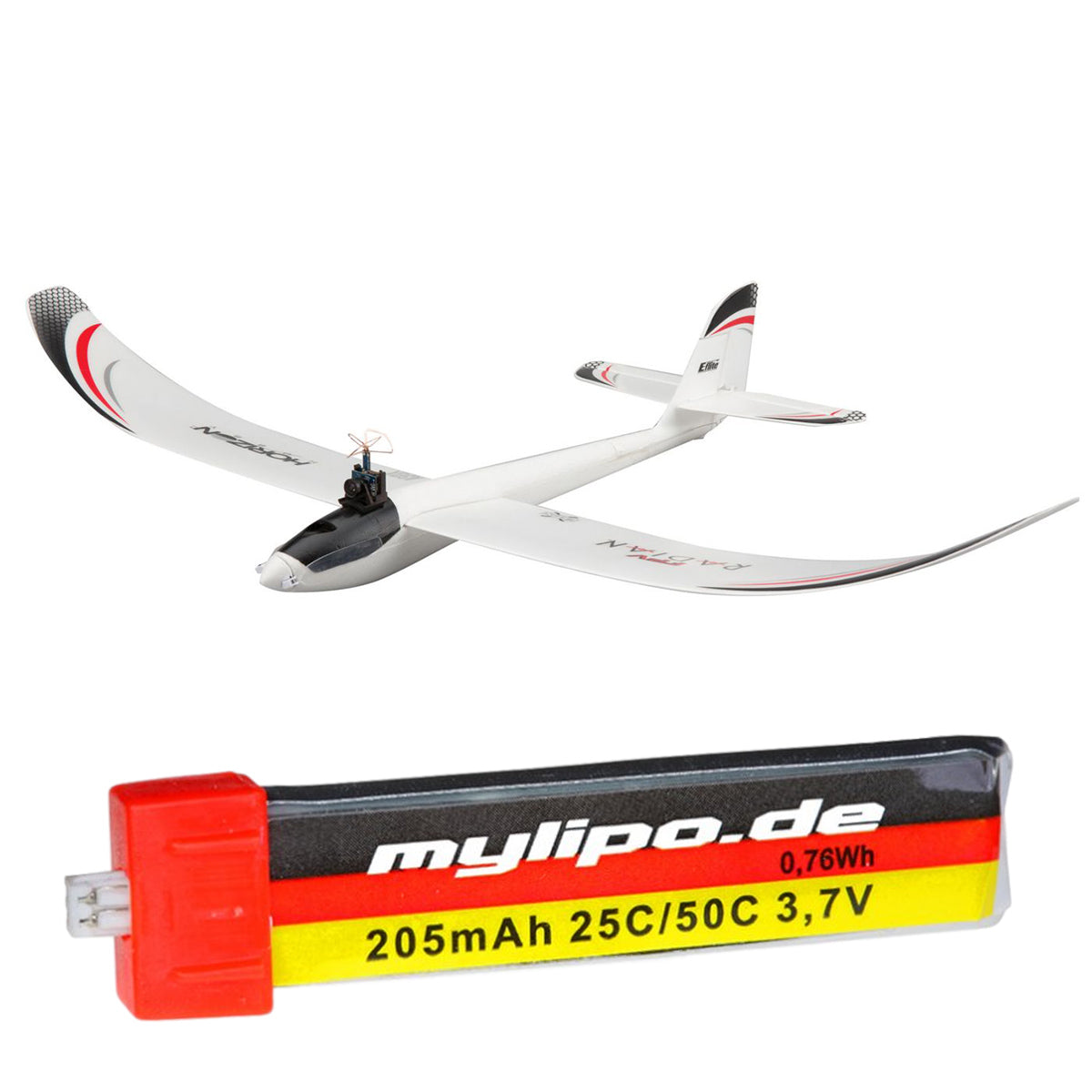 upgrade battery 205mah UMX Radian FPV (EFLU6780) by MMW [DG]