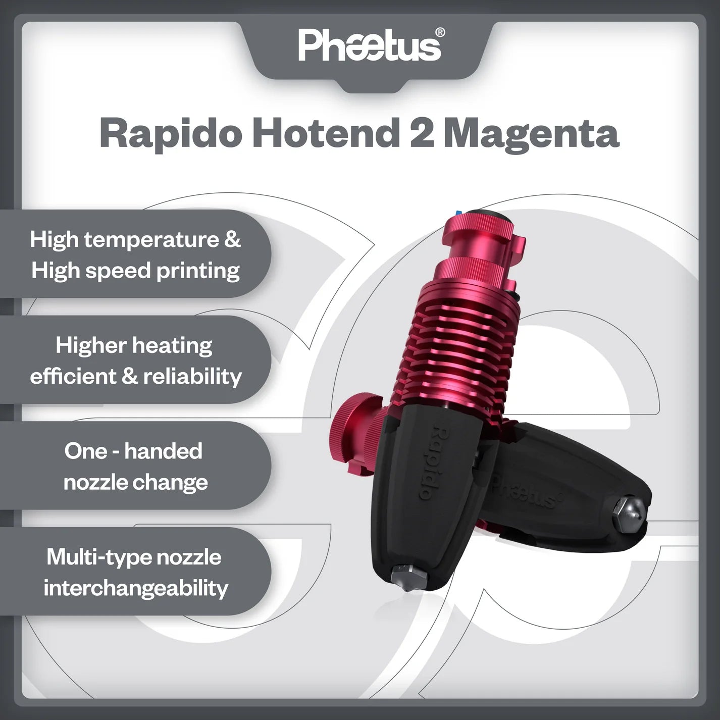 Phaetus Rapido Hotend 2 (280 Degree Heater core)