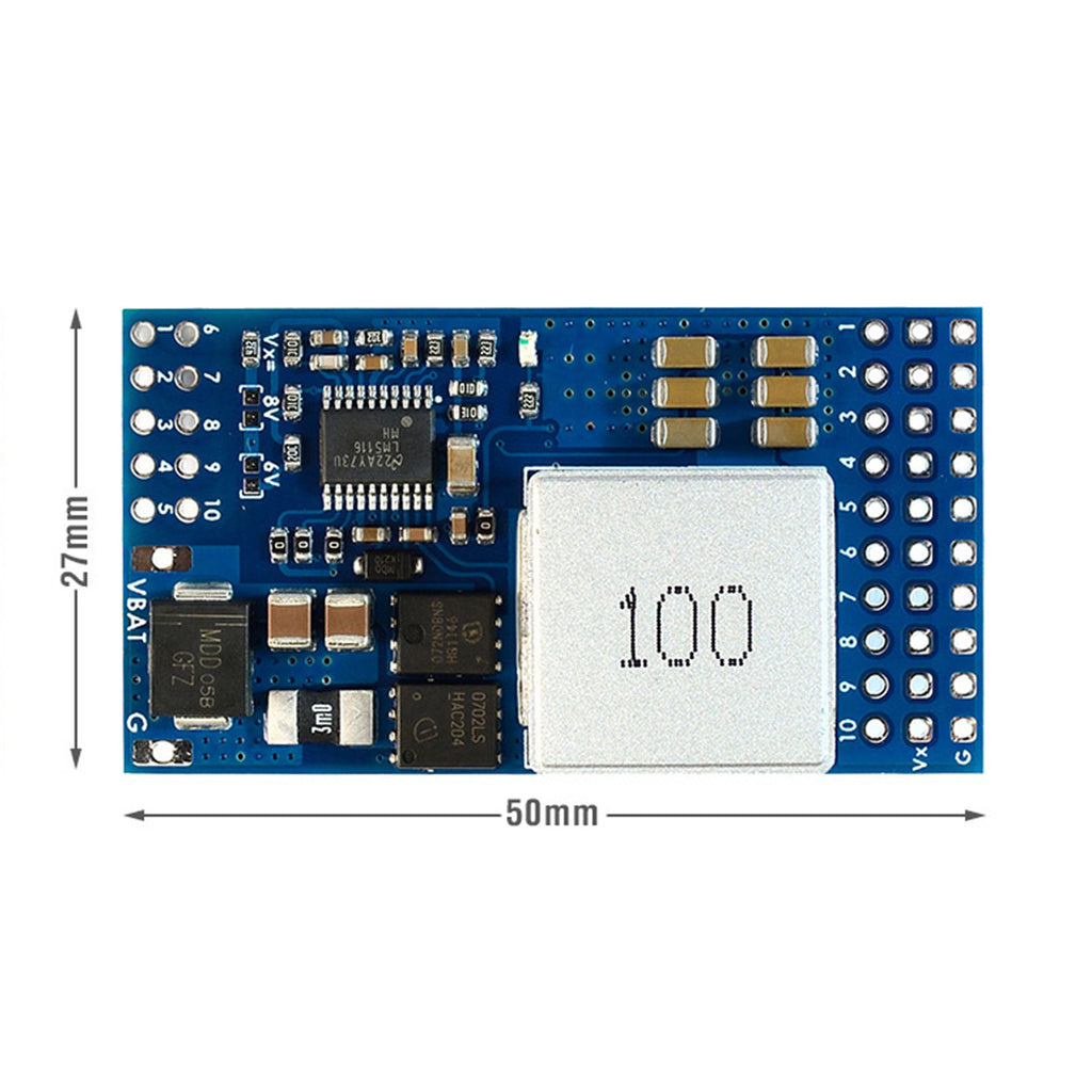 Matek Servo PDB with 12A BEC 9-55V to 5/6/8V