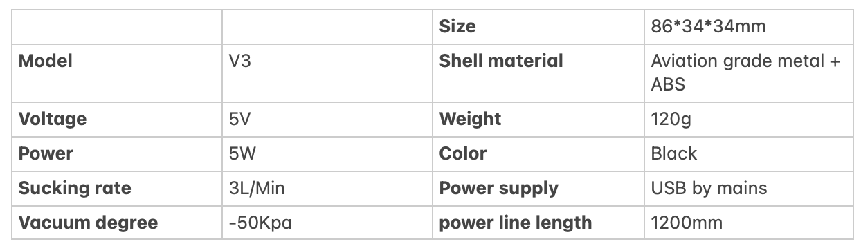 Mini Electro Vacuum Pump for airlock filament vacuum sealing system