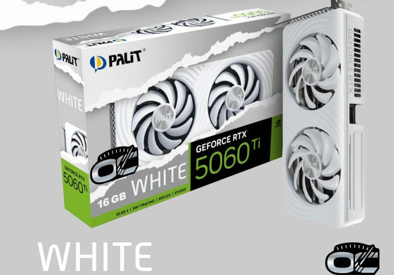 PALIT RTX5060Ti WHITE OC 16GB GDDR7 128bit 3-DP HDMI NE7506TU19T1-GB2061M 9PC0 [PC]