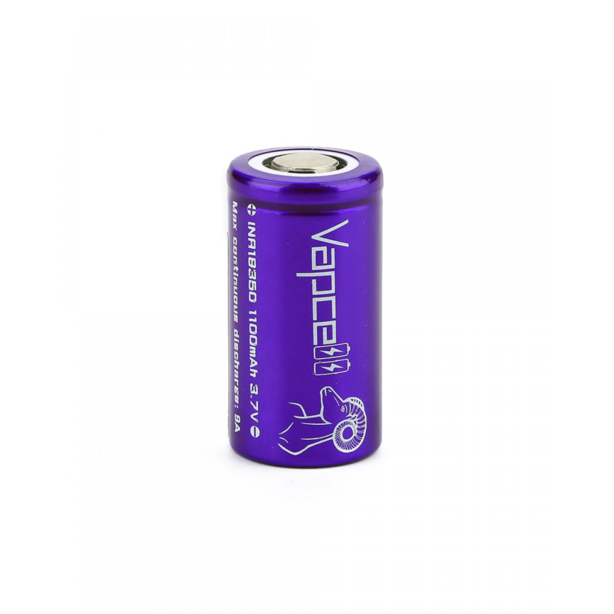Vapcell 18350 1100MaH 9A 3.7V Li-ion Cells for Zorro (2pc) [DG]