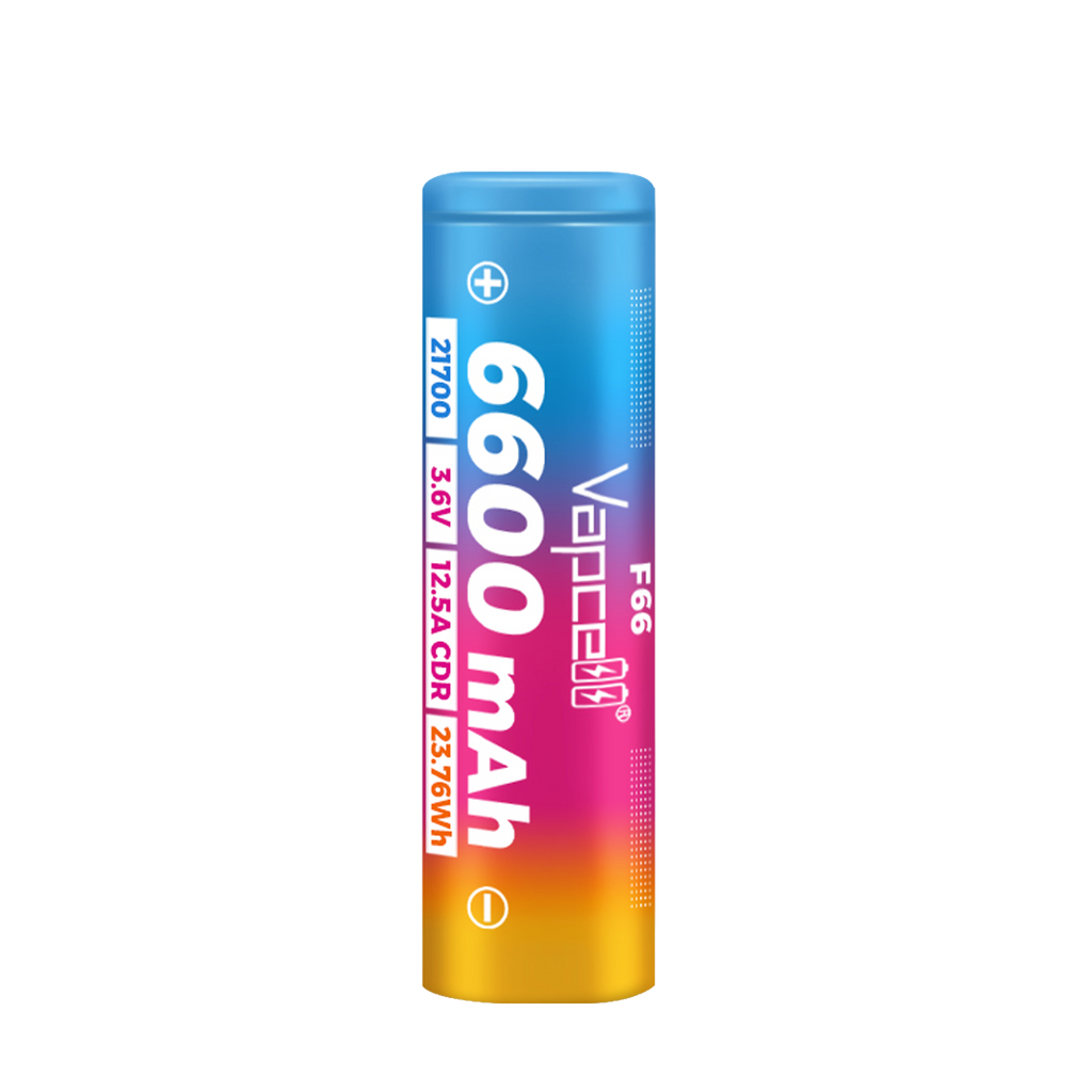 Vapcell F66 21700 6600mah 12.5A Li-ion Battery for Storage Energy [DG]