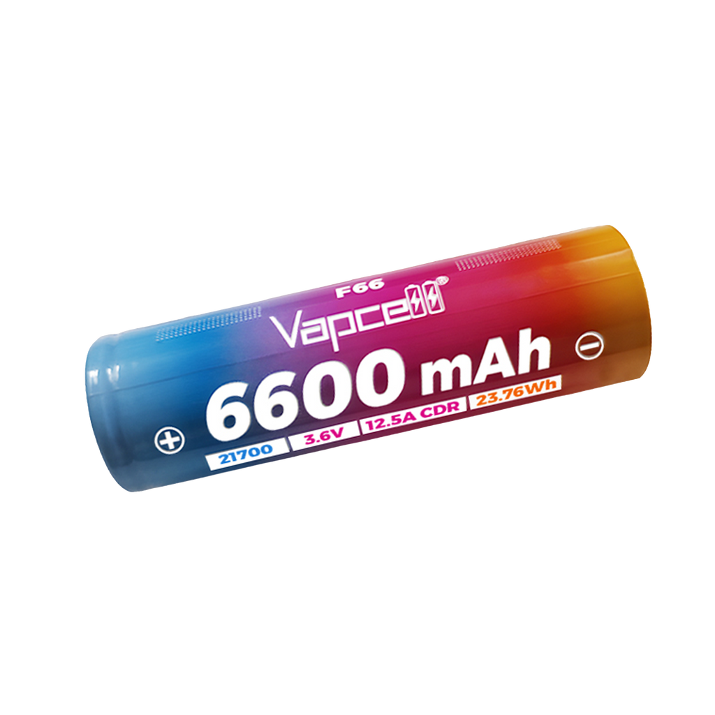 Vapcell F66 21700 6600mah 12.5A Li-ion Battery for Storage Energy [DG]