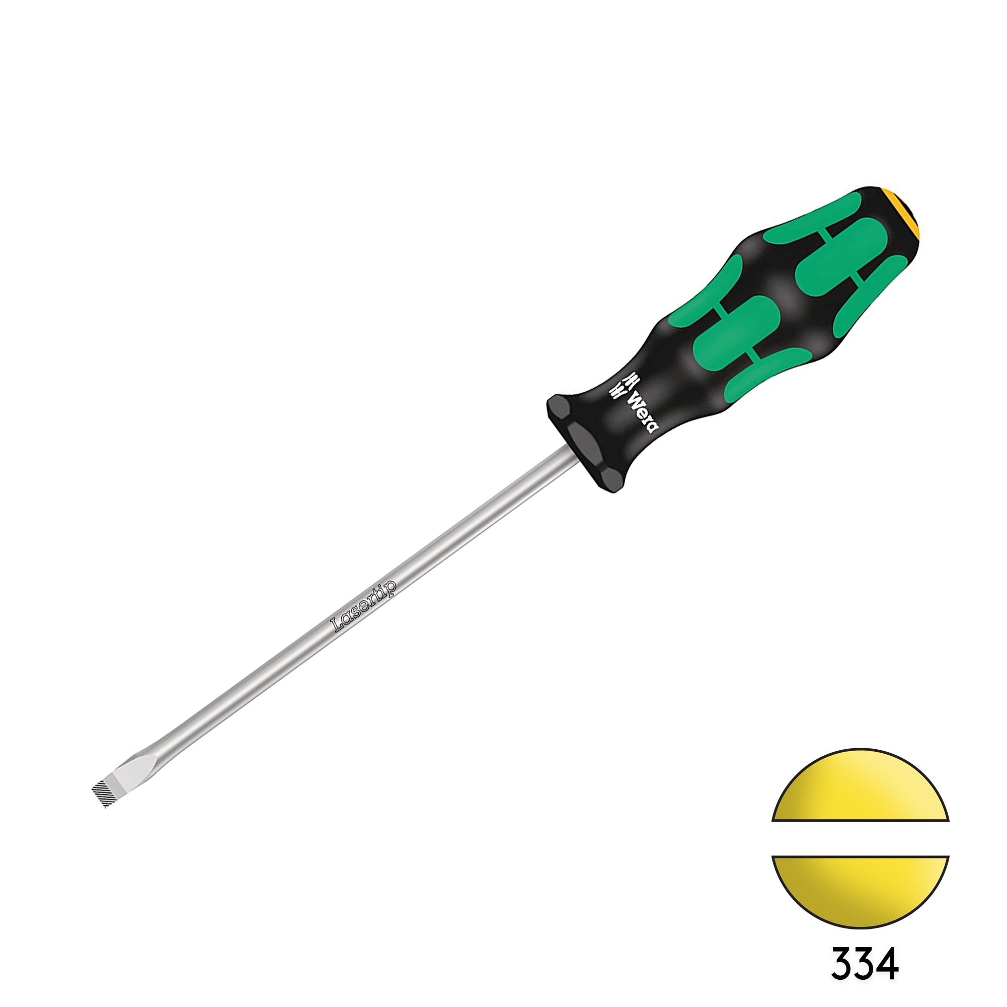 Wera 334 1.0 x 6.0 x 150mm Slotted Flat Head Screwdriver 05340330001