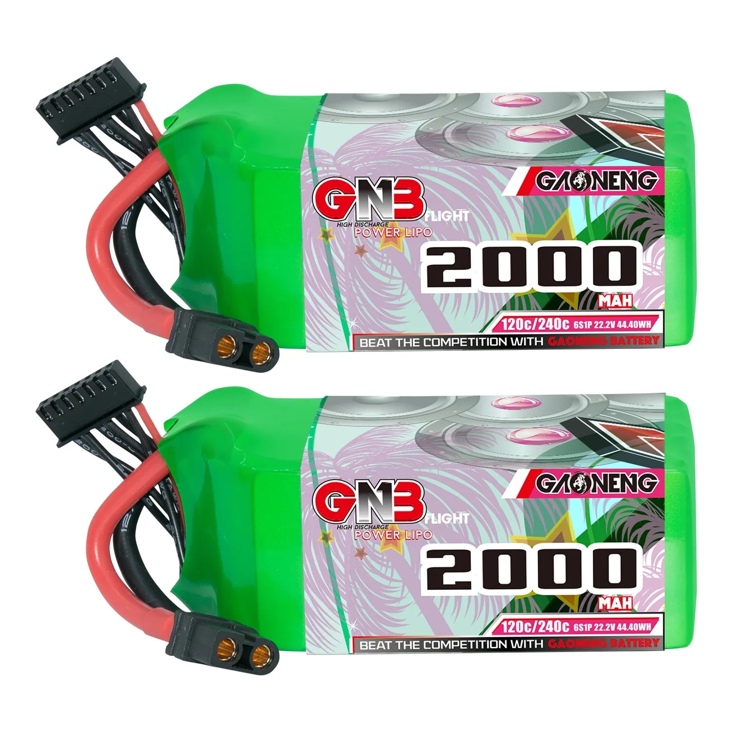 GAONENG GNB 6S 22.2V 2000mAh 120C XT60 LiPo Battery [DG]