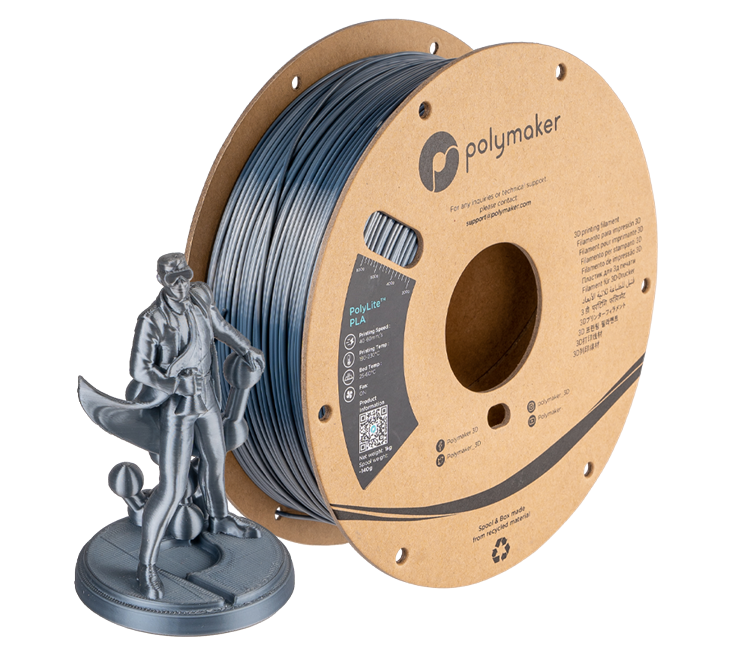 PolyMaker PolyLite PLA 1.75mm Silk Filament 1kg