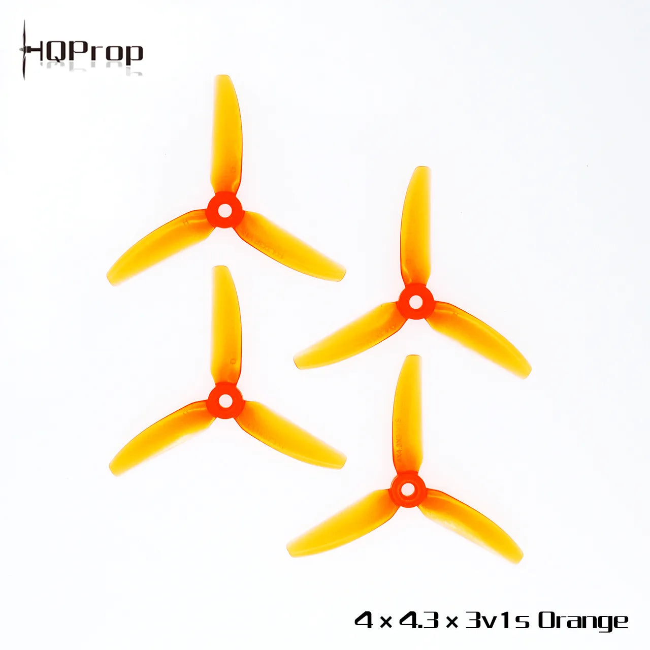 HQProp 4X4.3X3V1S (2CW+2CCW)-Poly Carbonate