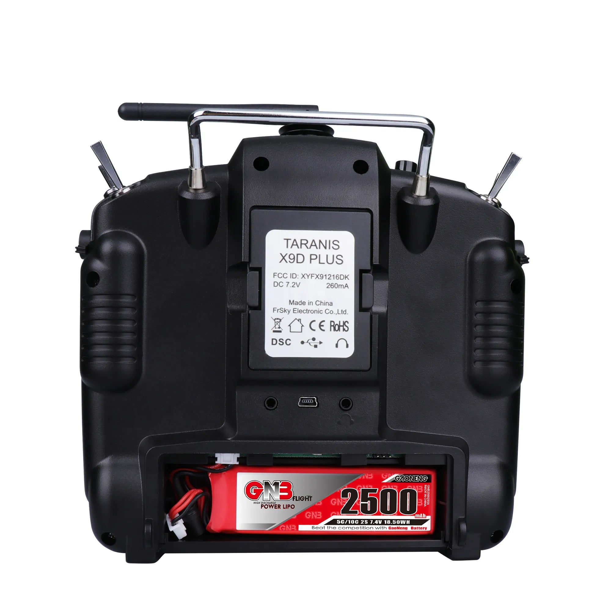 Taranis X9D (NEW 2019)  2500mAh 2S 5C LiPo Battery [DG]