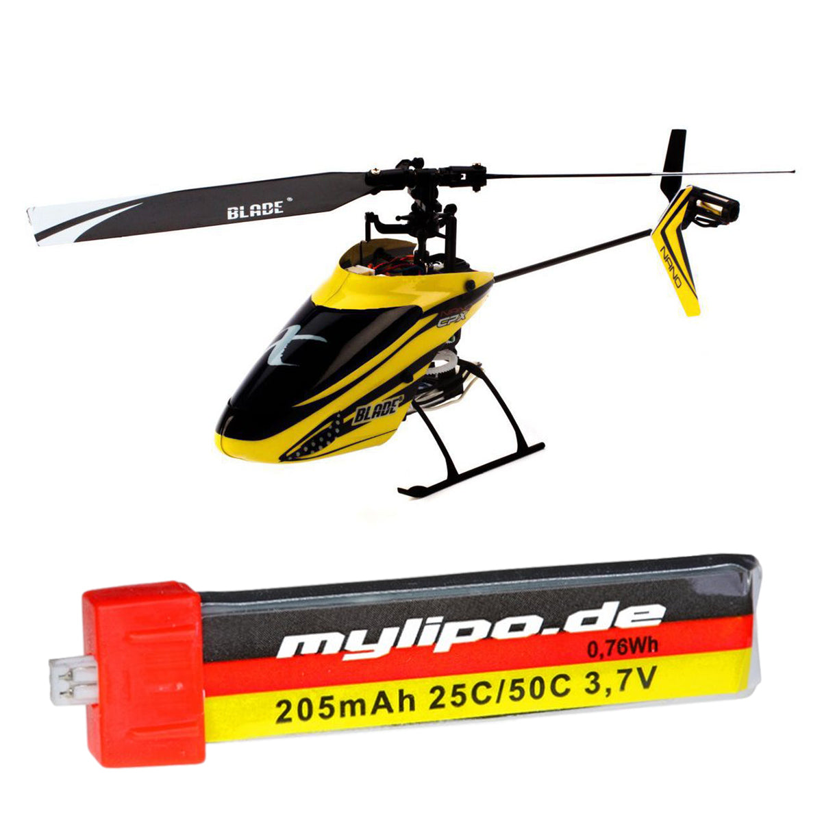 upgrade battery 205mah Blade Nano CP X (BLH3380, BLH3300) by MMW [DG]