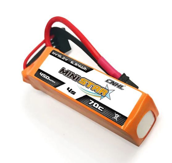 CNHL LiHV MiniStar 450mAh 15.2V 4S 70C Lipo Battery XT30 [DG]