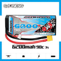 GAONENG GNB 3S 11.1V 6200mAh 90C Cabled Hard Case LiPo Battery XT60 [DG]