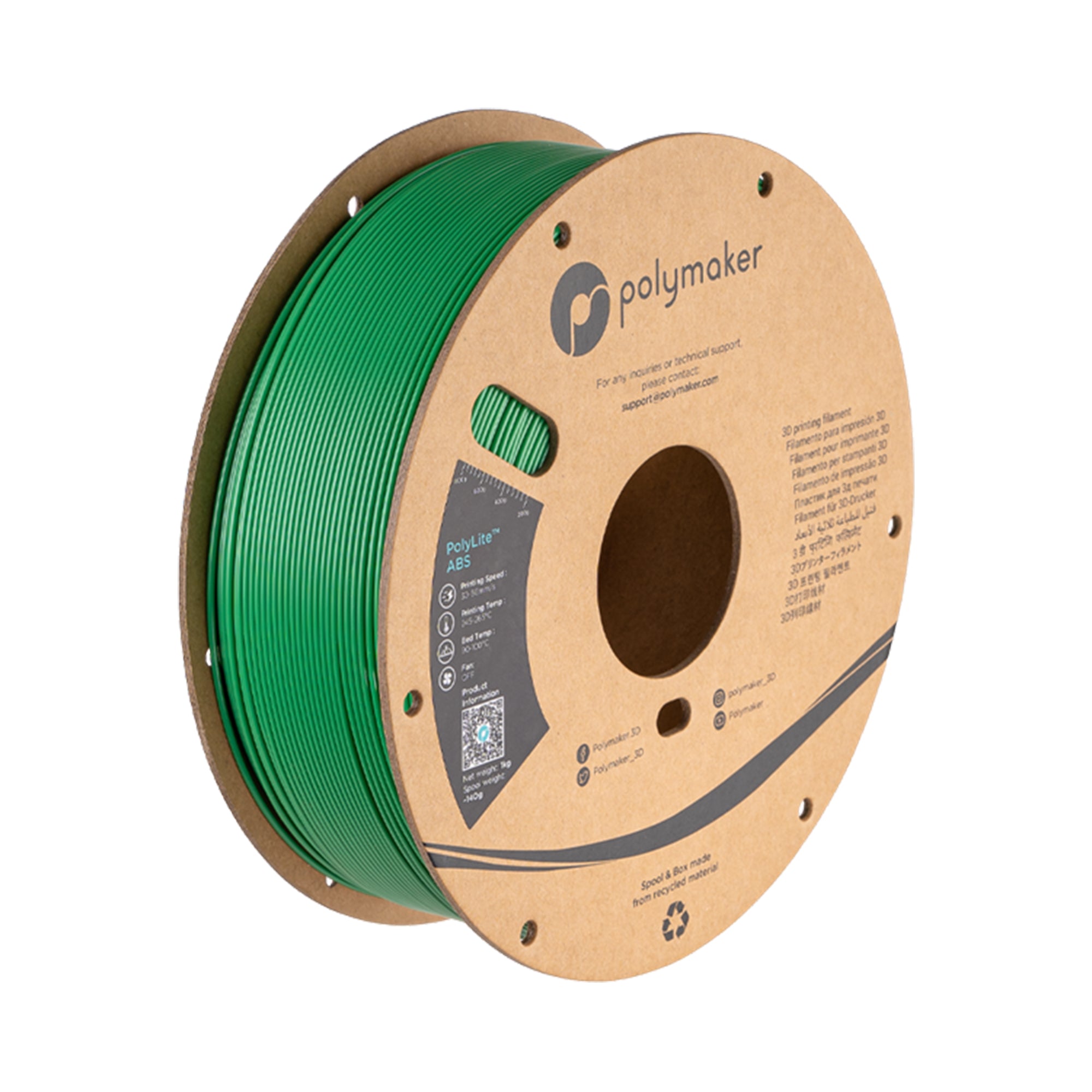 Polymaker PolyLite ABS 1.75mm Filament 1kg