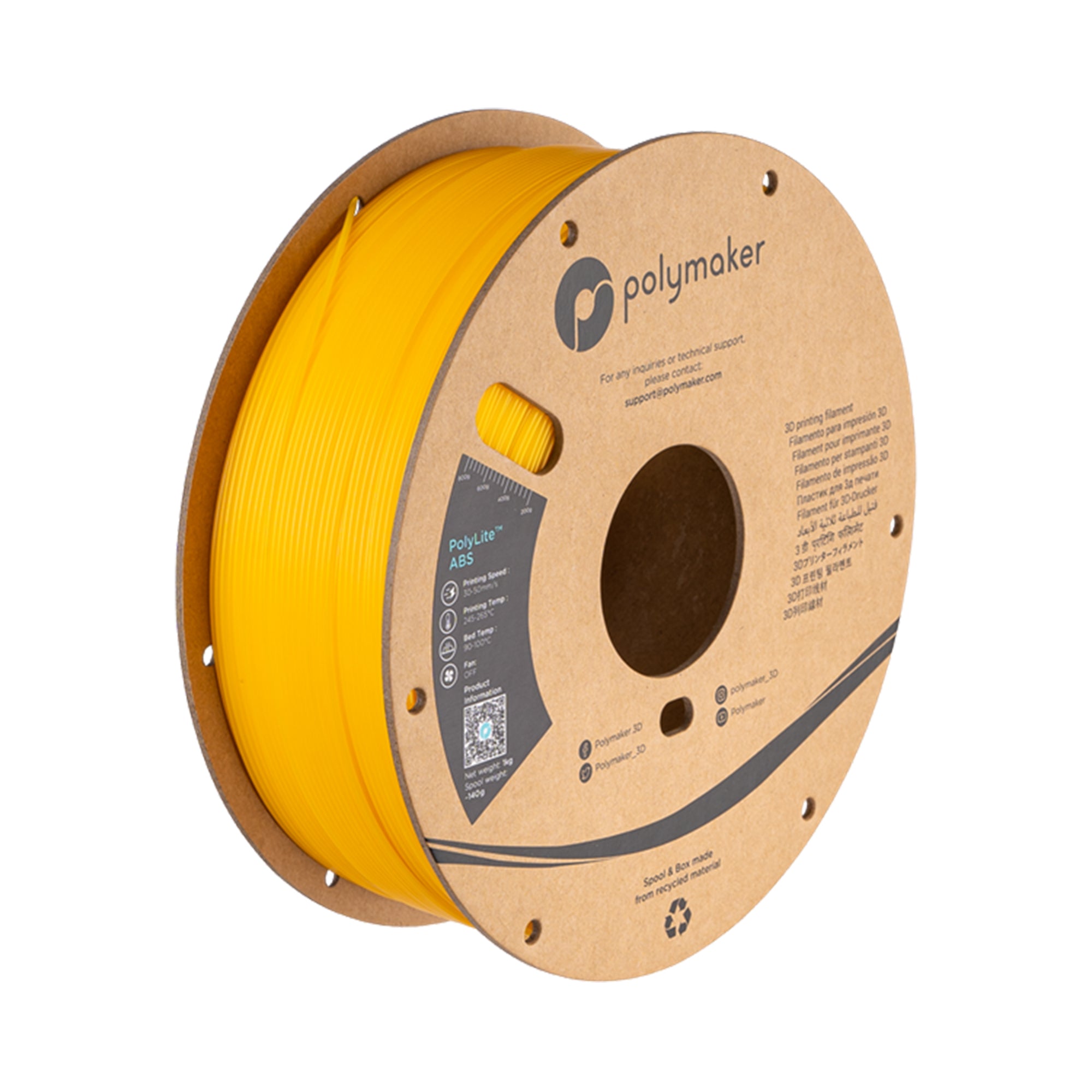 Polymaker PolyLite ABS 1.75mm Filament 1kg