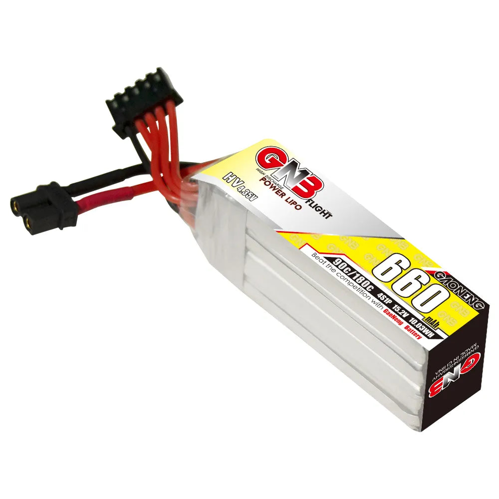 GAONENG GNB 4S 15.2V 660mAh 90C XT30 LiPo Battery Long Type [DG]