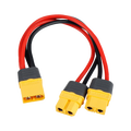 Amass 150mm 16AWG XT60 1 Male Plug to XT60 2 Females Plug Parallel Connection Charging Cable