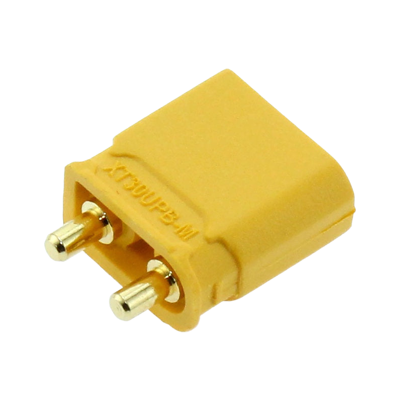 Amass XT30 Straight PCB Mount Male Connector