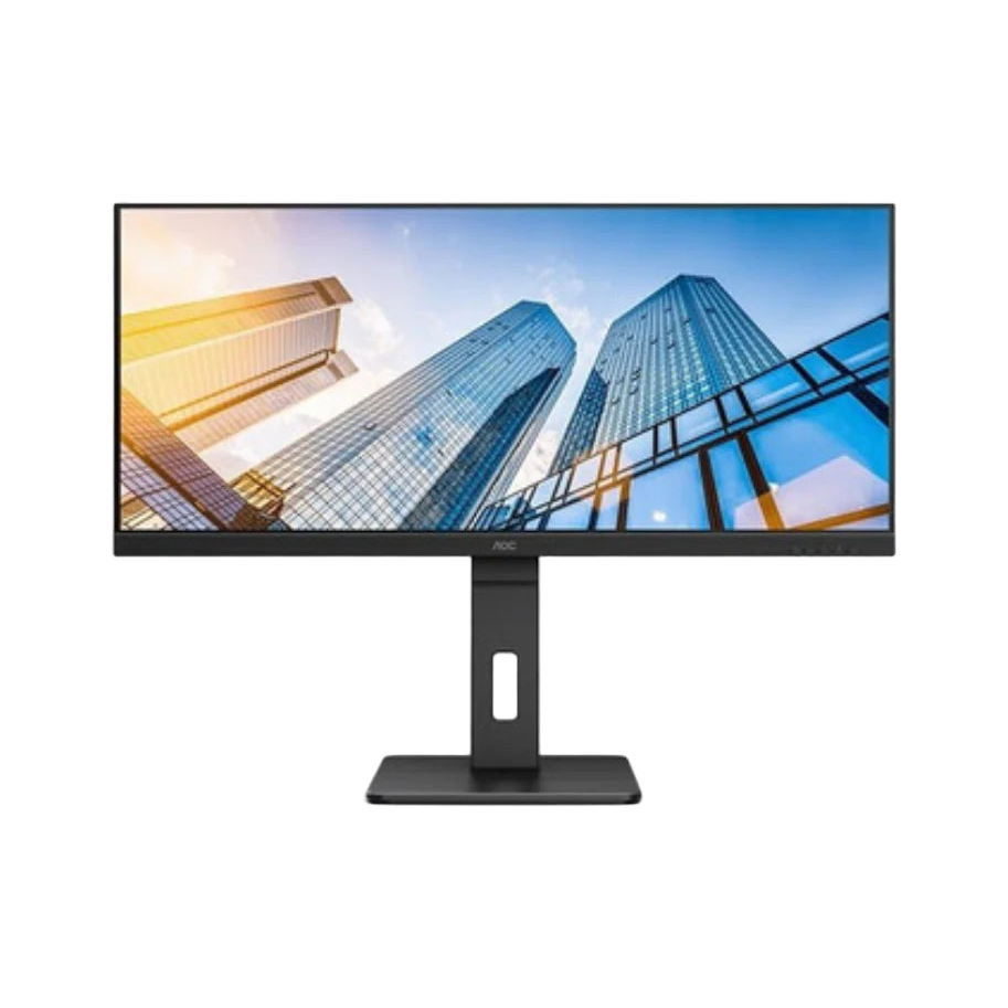 AOC U34P2C 34" 3K WQHD IPS Monitor IPS WQHD 21:9 3440x1440p Adaptive Sync [PC]