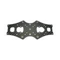 Armattan Beaver Main Center Plate with Sink Nuts pre-installed – view 1 transparent dark-mode product image