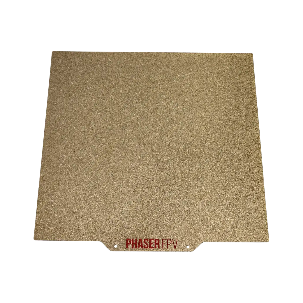 Energetic 230x230mm DOUBLE SIDED Smooth PEI/Textured Gold Spring Steel Sheet (Suits Artillery Genius)
