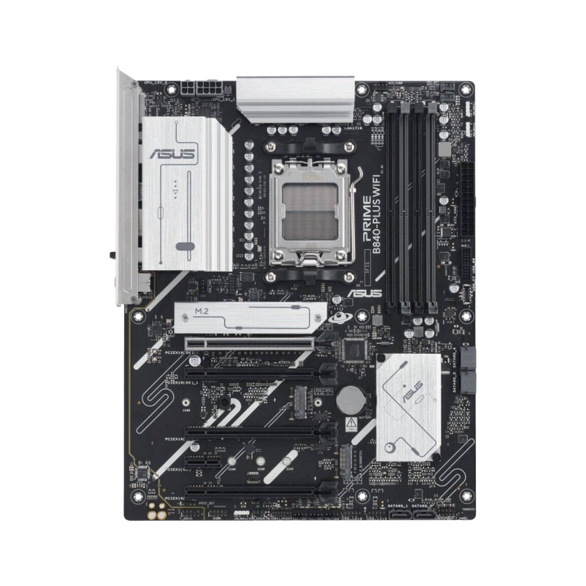ASUS AMD PRIME B840-PLUS WIFI-CSM (AM5) ATX Motherboard 4x DDR5 192GB, 1x PCIe 4.0 x16 slot, 3 x M.2 slots, 4x SATA, Wi-Fi 6E, 1 x HDMI, 1 x DP [PC]