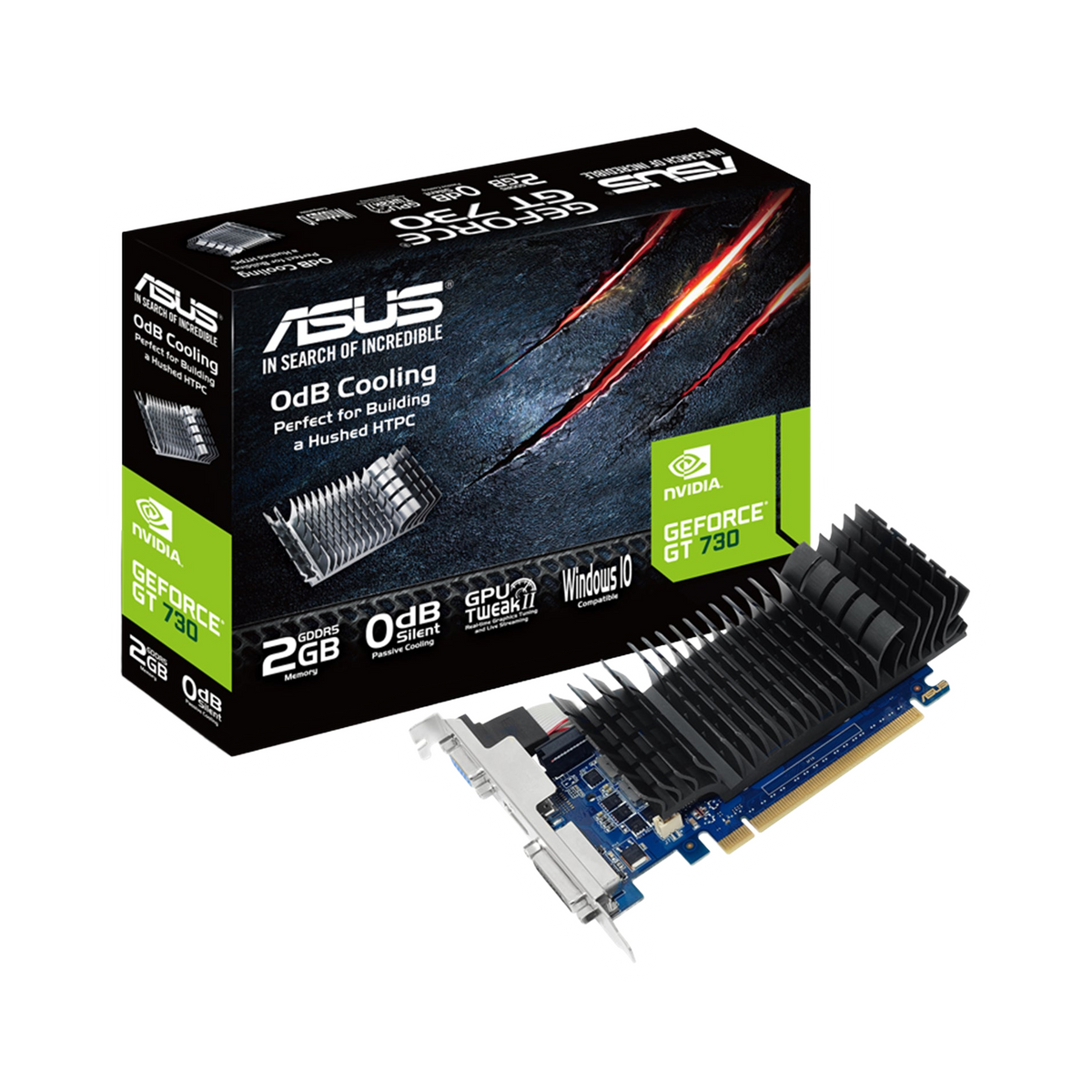 ASUS GeForce GT 730 Low Profile 2GB Video Card GT730-SL-2GD5-BRK [PC]