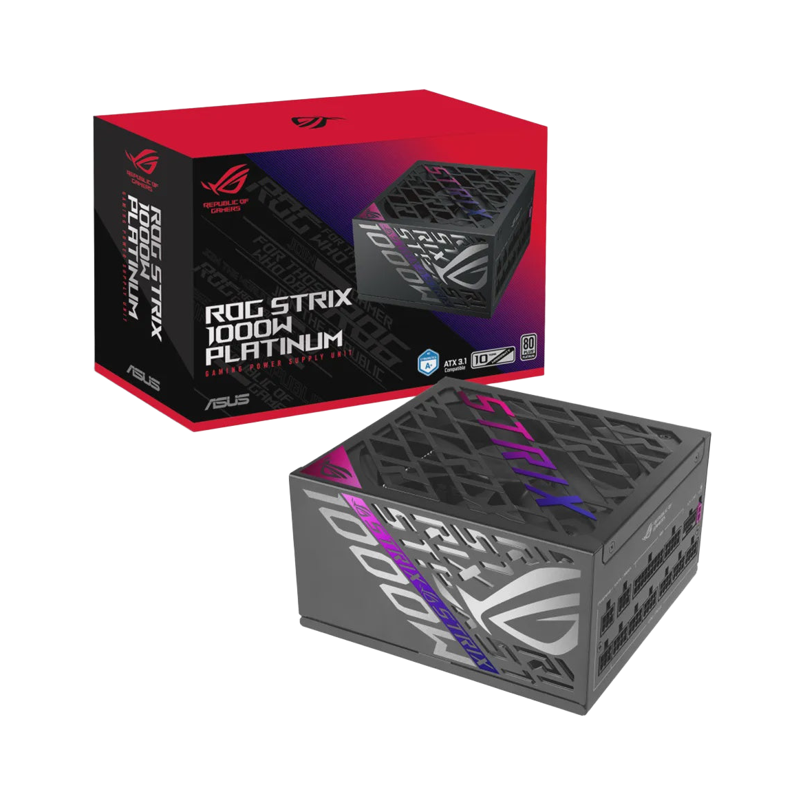 ASUS ROG STRIX 1000W Platinum PSU ROG-STRIX-1000P-GAMING [PC] - product view 1