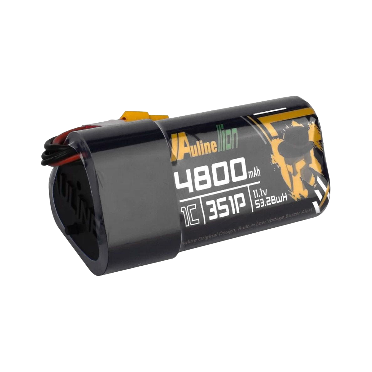 AuLine 4800mAh 11.1V 3S 1C XT60 Li-ion Battery for Goggles, with Voltage Buzzer [DG]