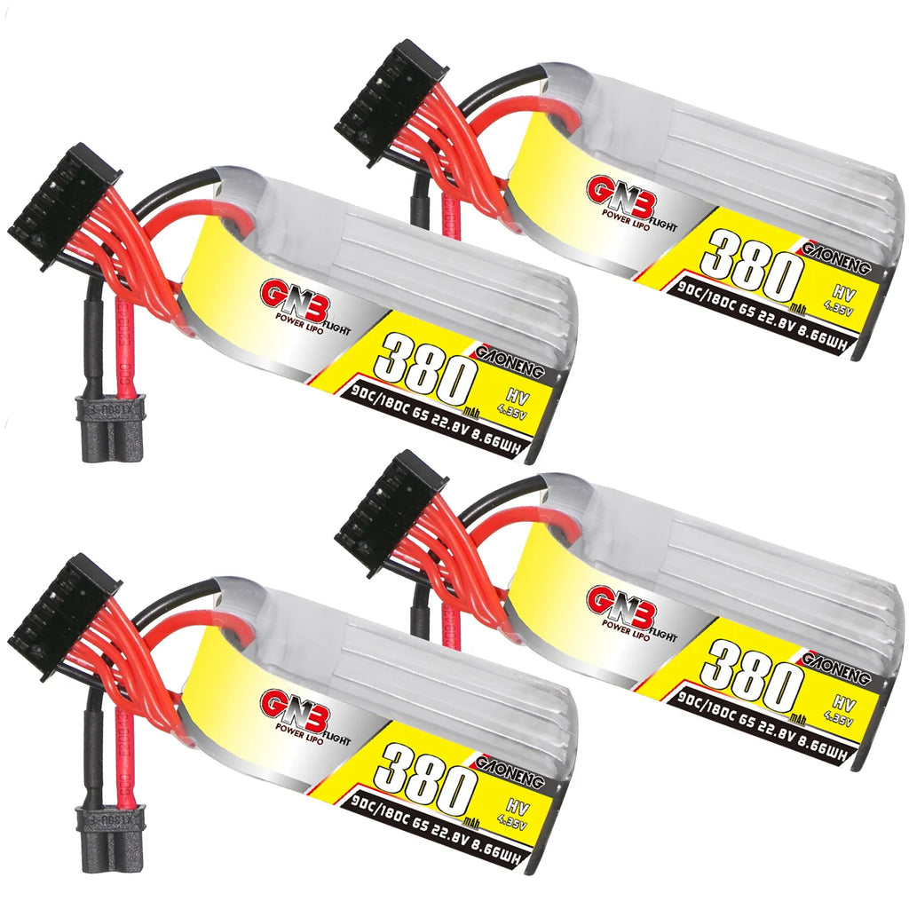 GAONENG GNB LiHV 6S 22.8V 380mAh 90C XT30 LiPo Battery [DG]
