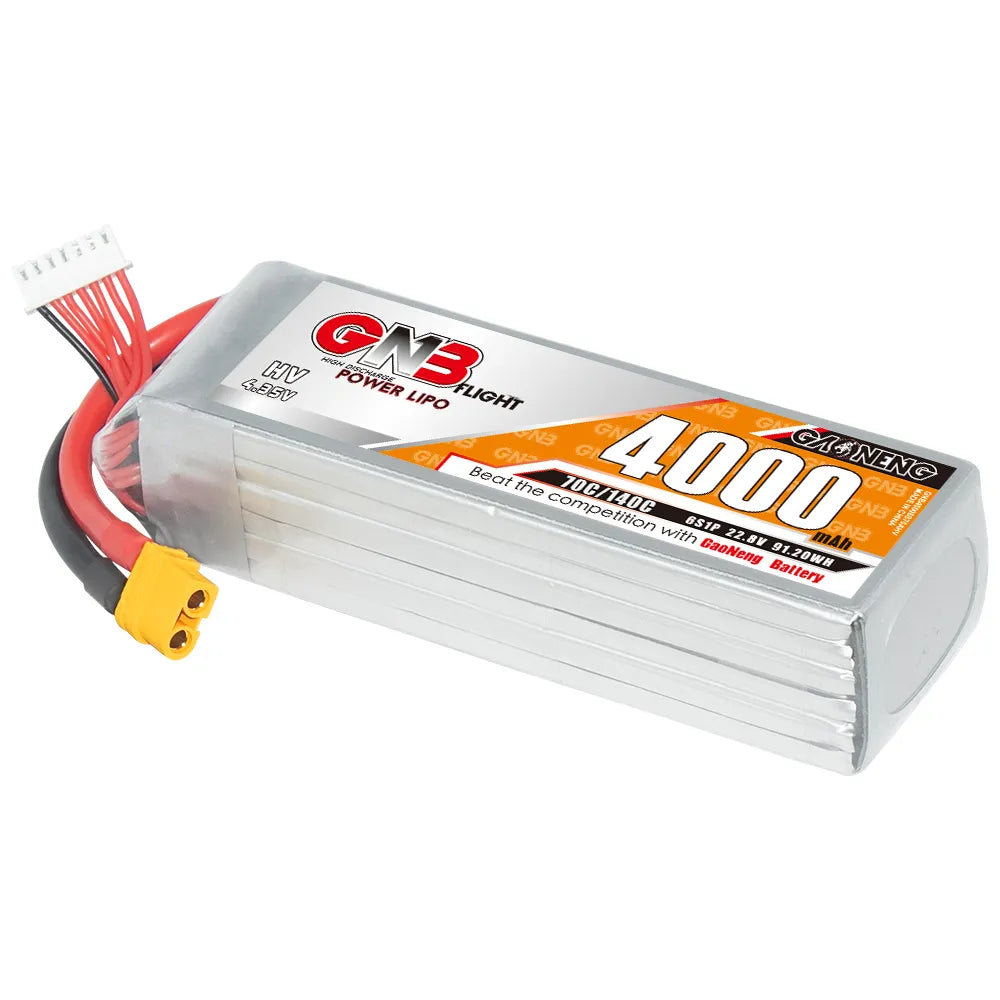 GAONENG GNB LiHV 6S 22.8V 4000mAh 70C LiPo Battery XT60 [DG]