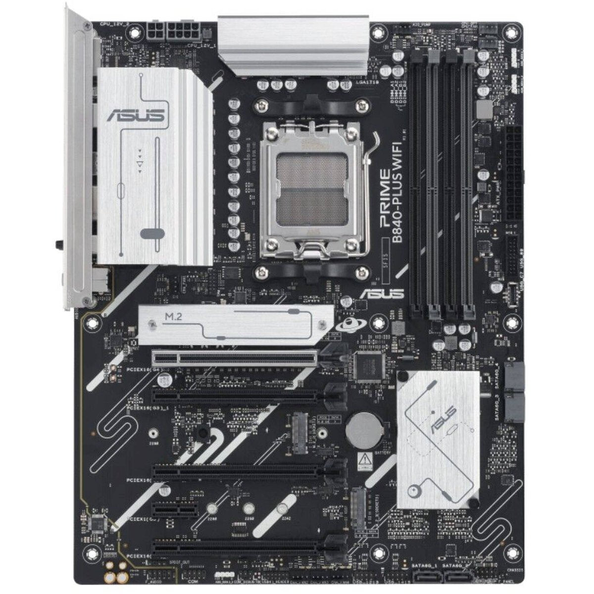 ASUS AMD PRIME B840-PLUS WIFI-CSM (AM5) ATX Motherboard 4x DDR5 192GB, 1x PCIe 4.0 x16 slot, 3 x M.2 slots, 4x SATA, Wi-Fi 6E, 1 x HDMI, 1 x DP [PC]