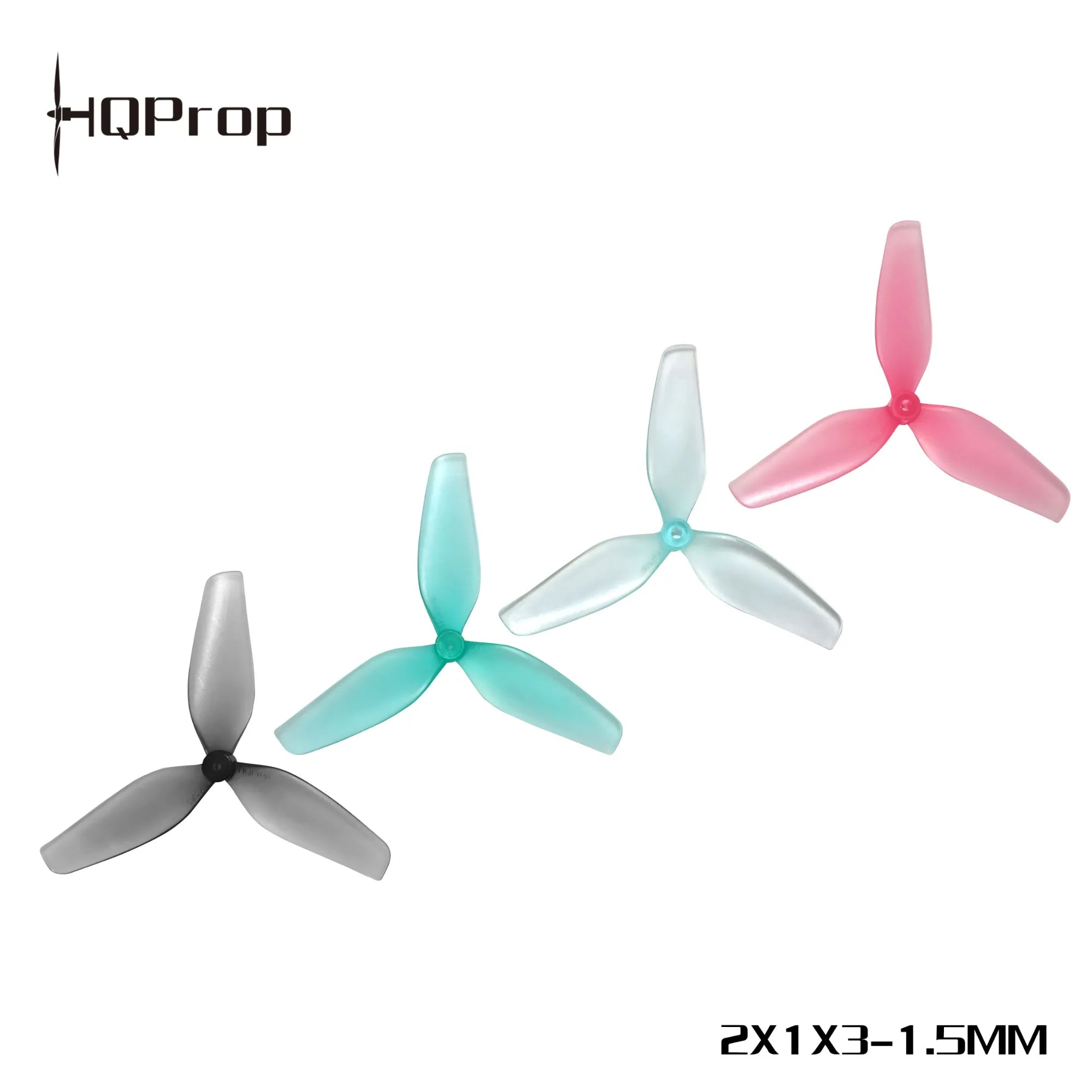 HQProp 2x1x3 (2CW + 2CCW) 1.5mm Shaft Polycarbonate