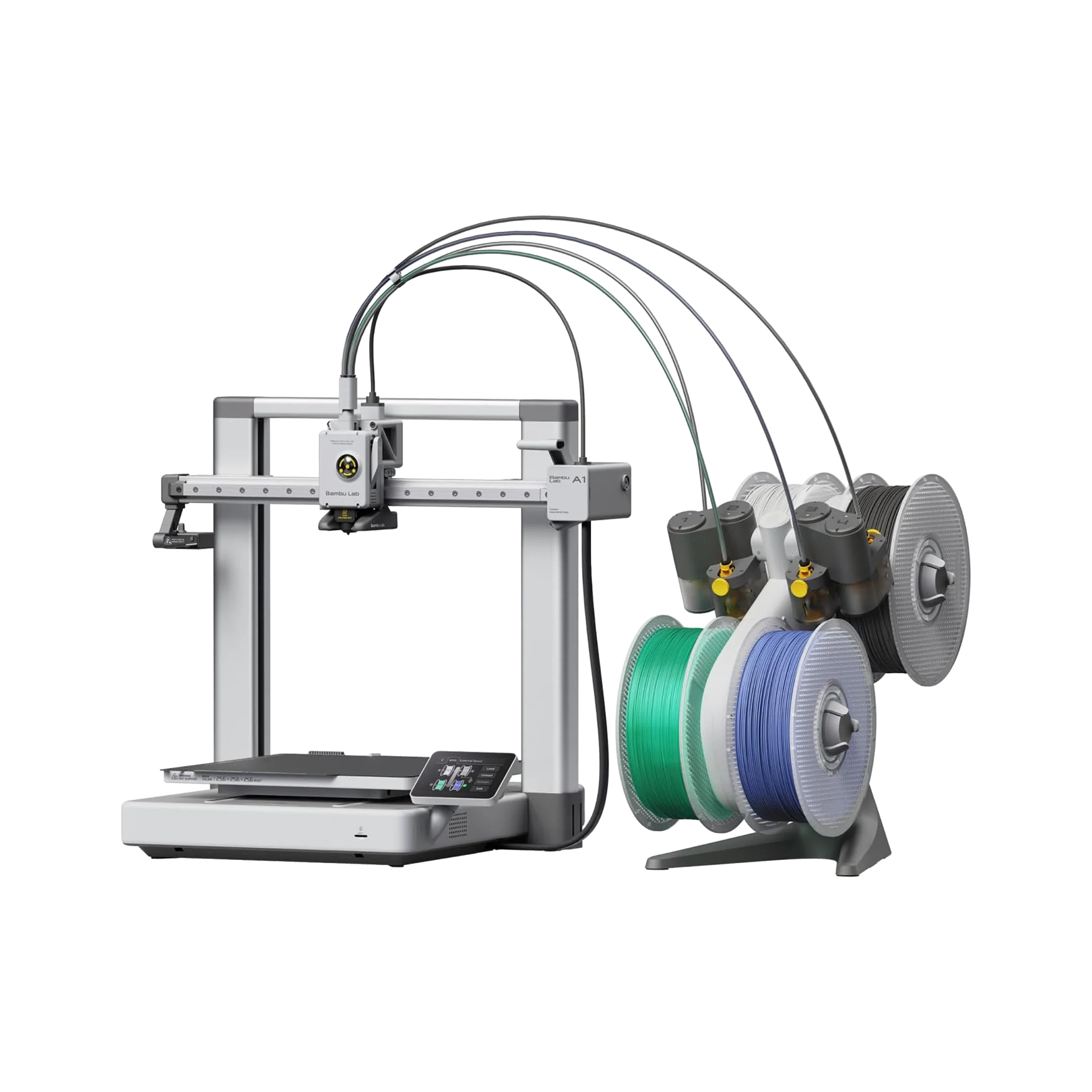 Bambu Lab A1 Combo with AMS Lite — transparent dark-mode product image 1