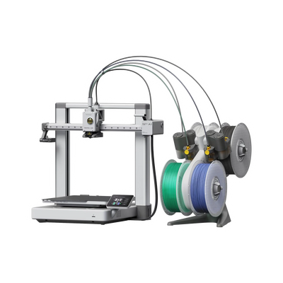 Bambu Lab A1 Combo with AMS Lite — transparent dark-mode product image 1