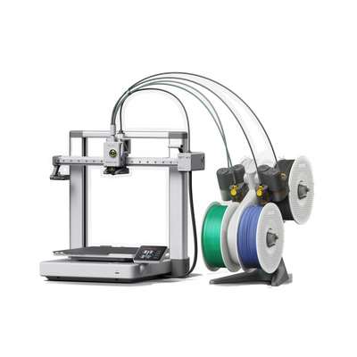 Bambu Lab A1 Combo with AMS Lite — transparent dark-mode product image 2